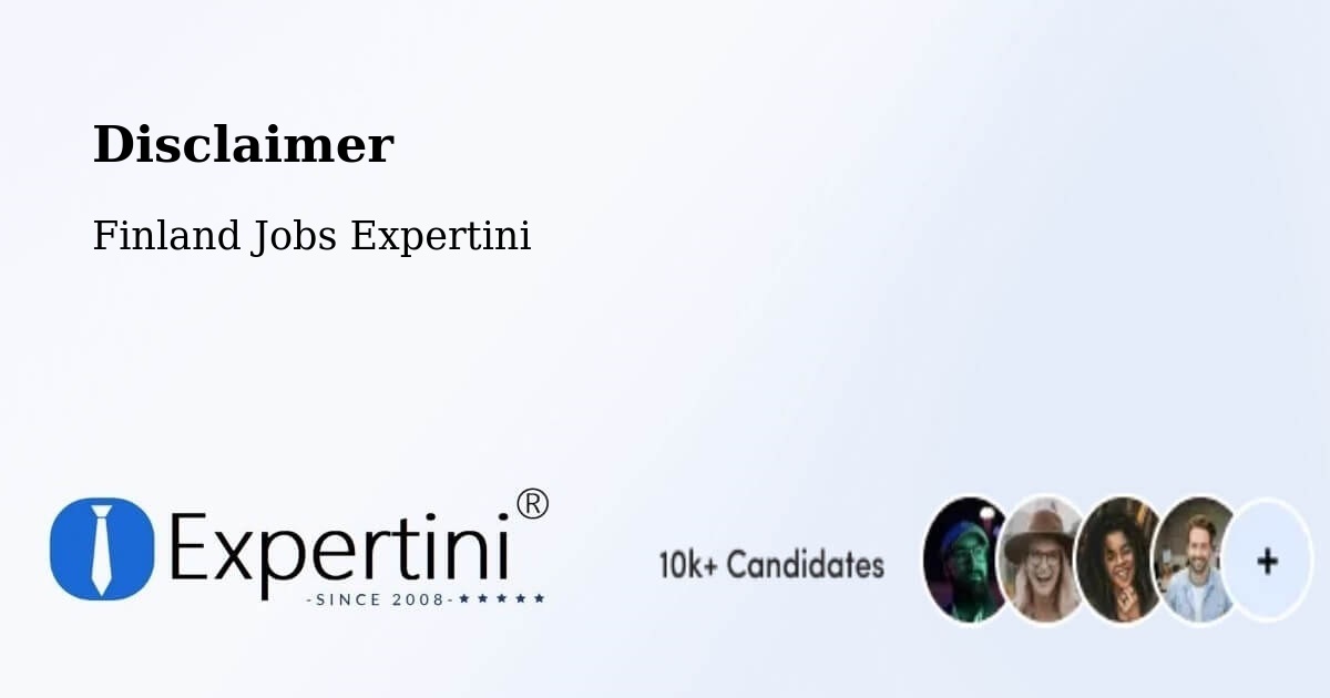 Disclaimer – Pernå - Finland Jobs Expertini