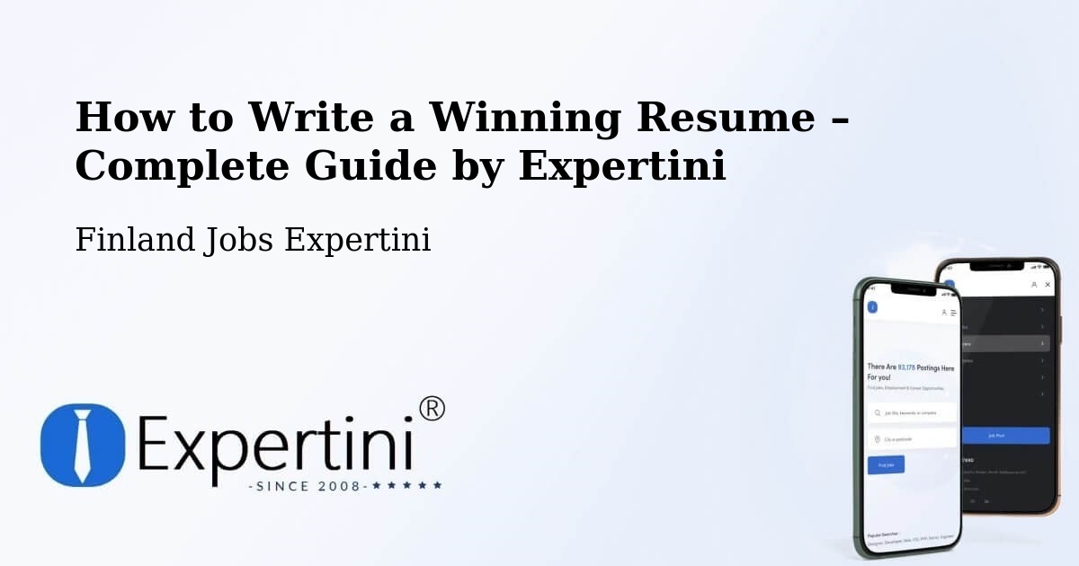 Resume Writing Guide for Job Seekers – Pernå - Pernå, Finland Jobs Expertini